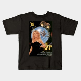 Classic Sci-Fi Movie Poster - Not of This Earth Kids T-Shirt